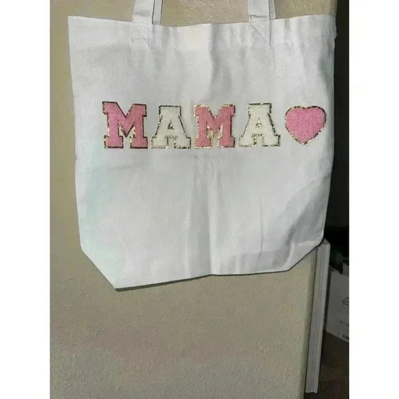 None and/or Unknown Handbags - MAMA Canvas Tote